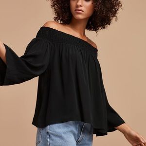 Aritzia Talula Marcilly Blouse- White - NWT